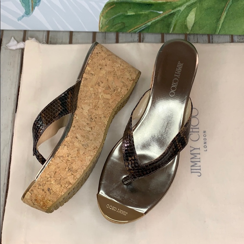 💥JIMMY CHOO CORK SANDALS👡👡